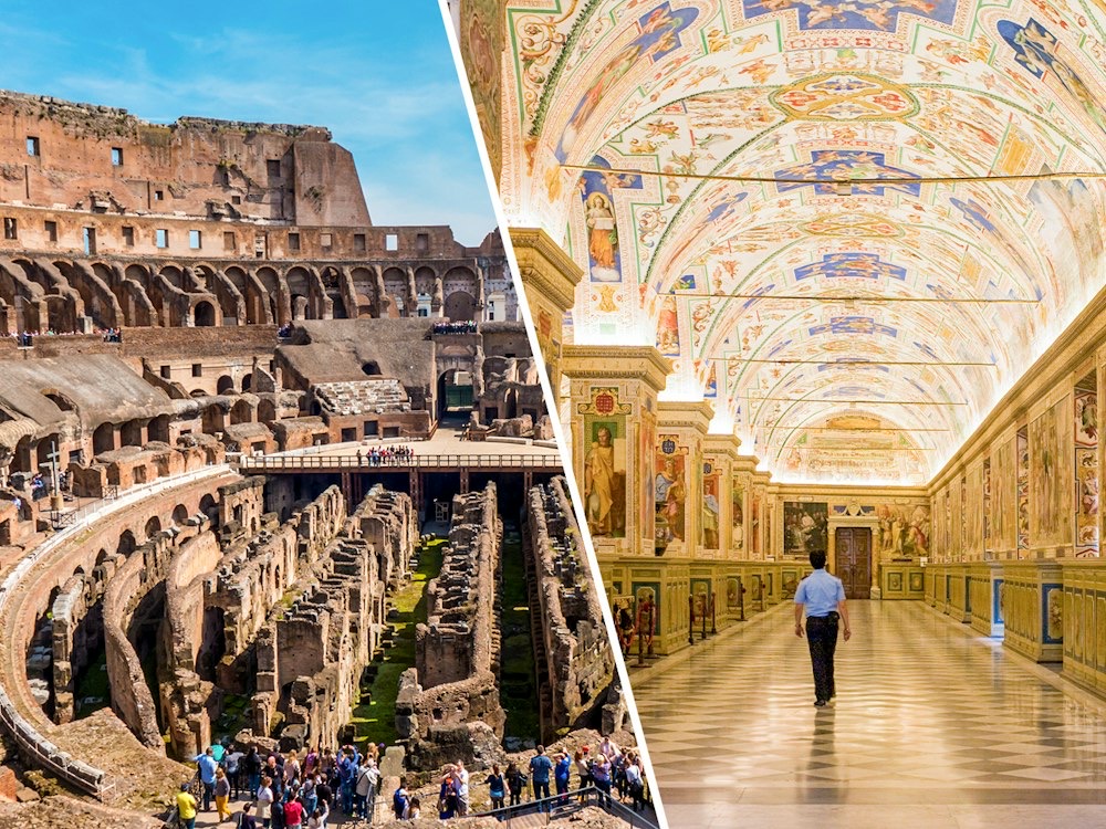 Combo ticket: Colosseum + Vatican Museums